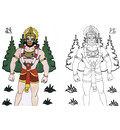 Hanuman Coloring Book (Copy Coloring)