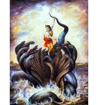 Krishna Chastises the Kaliya Serpent