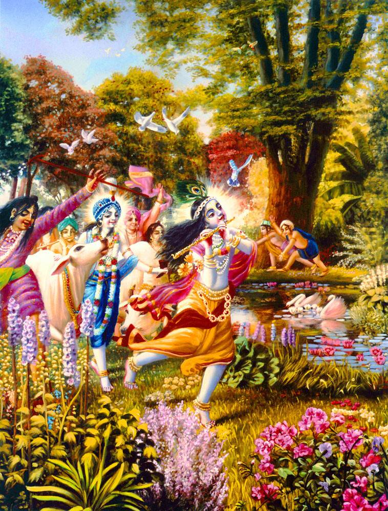Krishna and His Friends