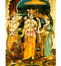 Lord Ramacandra and His Associates: Sita, Laksmana and Hanuman