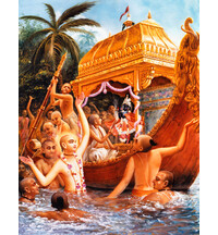 Lord Caitanya Attends the Water Pastimes of Lord Govinda