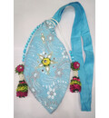 Deluxe Bead Bag - Decorated Both Sides with Pearls, Gems and Flowers