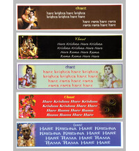 Spiritual Stickers - Radha, Krishna, Prabhupada, Maha Mantra - 20 pack