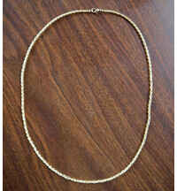 Chain Necklace -- Gold Colored, 2mm