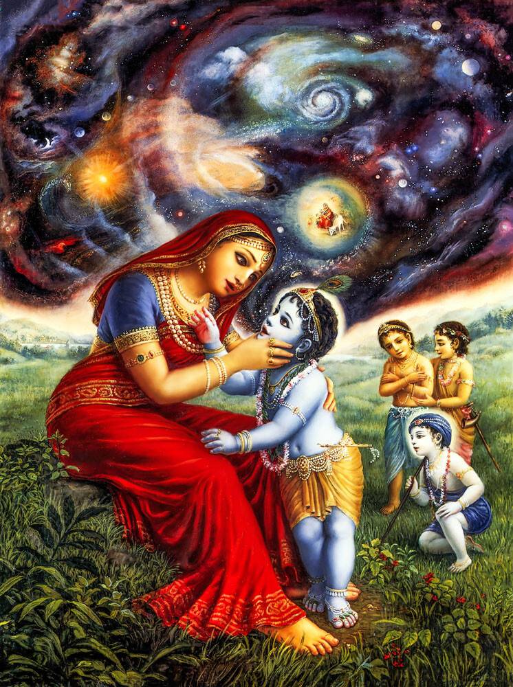 Krishna Shows Mother Yasoda the Universe in His Mouth