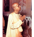 Srila Prabhupada in Vrindavan, Praying