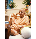 Srila Prabhupada in Vrindaban, Relaxed Pose