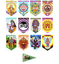 Art Flags -- Full Set -- 12 Dharma Flags plus Hanuman Free