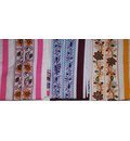 Dhoti / Chadar -- Big Embroidery Borders with Flower and Leaf Patterns