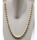 Gold Plated Silver Tulsi Necklace - Large Beads