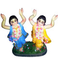 Gaura Nitai Polyresin Deity (5\" high)