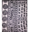 Harinam Chadar Jute with Black Print