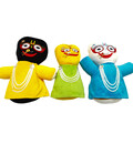 Childrens Stuffed Toy: Jagannatha, Baladeva and Subhadra (Approx. 11\" high) - 3 Dolls