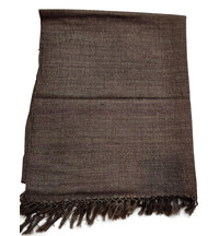 Yak Wool Stole Chaddar - Brown