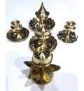 Assorted Collection of 5 Brass Incense Holders