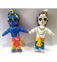 Krishna-Balaram Dolls -- Childrens Stuffed Toy