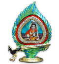 Krishna Stand, Peacock Feather Frame