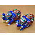 Metal Elephants (Set of 2)