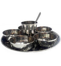 Deity Offering Plates Medium Size (8.4" Stainless Steel)