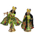 Radha Krishna Deities (Brass 12\")