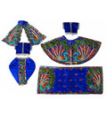 Radha Krishna Deluxe Dress Full Peacock with Pearls and Gems