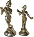 Radha Krishna Deities (Brass 9\")