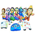 Childrens Stuffed Toys: Pack of 10 Assorted Toys