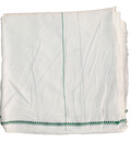 Dhoti White Jute Thin -- Color Borders