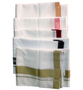 Dhoti White Cotton Thin -- Color Borders