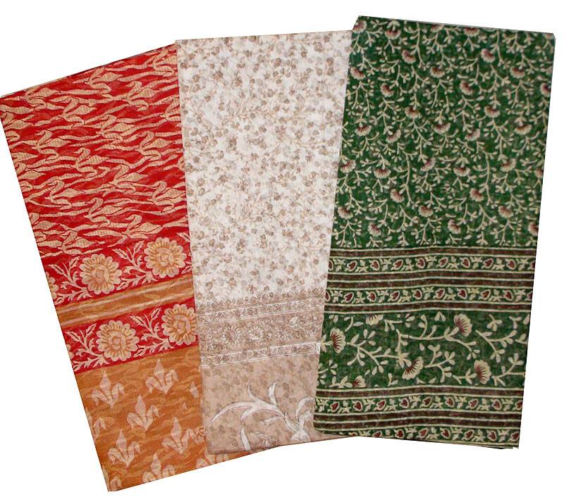 Sari, Cotton Printed -- Simple