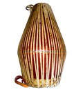 Medium Fiberglass Mrdanga with Traditional Heads (18\") including Cloth Cover