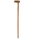 Carved Wooden Cane for Temple, Resizeable! Up to 38\" inches