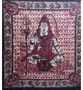 Lord Shiva Backdrop Cotton Print (220x210 cm)