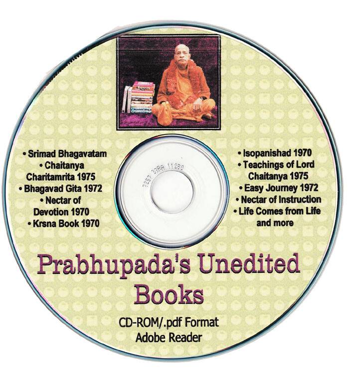 Srila Prabhupada eBooks PDF Format (Original Books) - CD