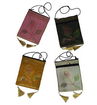 Double Zip Bag With Traditional Indian Designs (9" x 7")