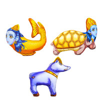 Dashavatara Dolls: Matsya (Fish), Kurma (Tortoise) & Varaha (Boar) -- Set of 3 Children's Stuffed Toys